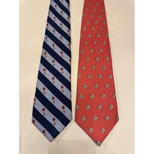 Vineyard Vines Biltmore Forest Country Club Silk Customer Tie Lot Of 2 Asheville